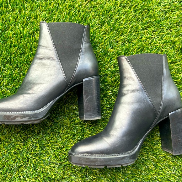 Aquatalia Black Leather Boot - Picture 1 of 5